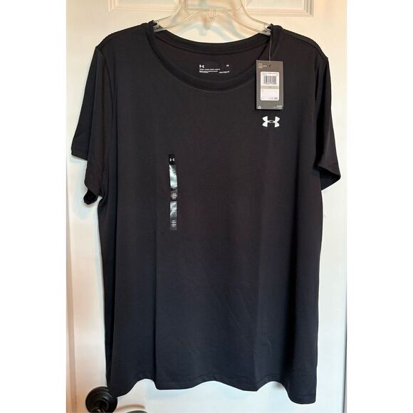 UNDER ARMOUR - TWO (2) NWT - L Sz 1X HeatGear Loose Fit Short Sleeve Tee/Black - Picture 15 of 15